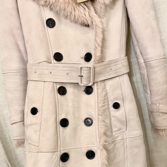 Burberry shearling toddingwall suede fur leather coat - Picture 3 of 10